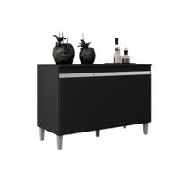 Balcão Multiuso Gabinete Manu 120cm 3 Portas C/Tampo - Ajl Móveis