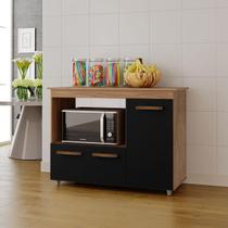 Balcão Multiuso Liza 114cm 2 Portas com Espaço para Microondas