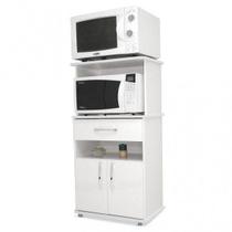 Balcão Multiuso p/Forno 2 Portas 2 Nichos e 1 Gaveta Branco Balcão Multiuso p/Forno 2 Portas 2 Nichos e 1 Gaveta Branco