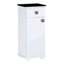 Balcão Multiuso Palmer 1 Porta Gabinete 1 Gaveta Branco/Onix