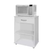 Balcão Multiuso para Micro-ondas 302 Armário de Cozinha 2 Portas 1 Gaveta Branco Balcão Multiuso para Micro-ondas 302 Armário de Cozinha 2 Portas 1 Gaveta Branco