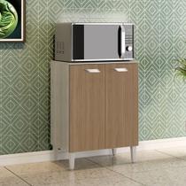 Balcão Multiuso Para Microondas Com 2 Portas Celta Elmo/marrom Hr Móveis Balcão Multiuso Para Microondas Com 2 Portas Celta Elmo/marrom Hr Móveis