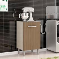 Balcão Multiuso porta Botijão de Gás Angela Elmo/Marrom HR Móveis