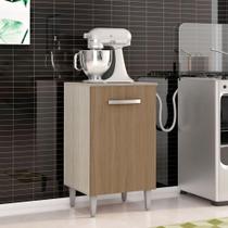 Balcão Multiuso Porta Botijão De Gás Angela Elmo/marrom Hr Móveis