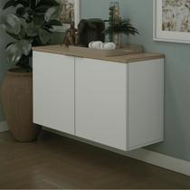 Balcão nature 110cm estilare blc4035 branco/carvalho Balcão nature 110cm estilare blc4035 branco/carvalho