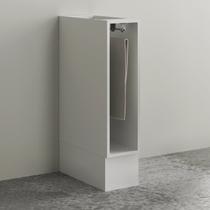 Balcão Nicho para Cozinha 20cm em Mdf com Porta Toalhas Cz Branco