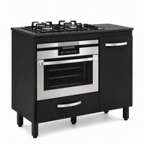 Balcao nicioli para cooktop fit preto preto pta fechada Balcao nicioli para cooktop fit preto preto pta fechada