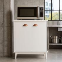 Balcão Organizador 2 Portas com Tampo Resistente Perfeito para Pequenos Espaços