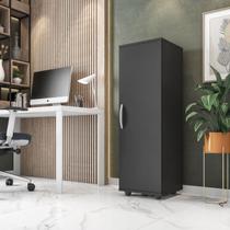 Balcão Organizador Armário Multiuso Viena 1 Porta Multifuncional Preto ENVIA SOMENTE 01 UN