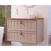 Balcão p/ Banheiro Suspenso Sense c/Cuba 1 Gaveta e 1 Porta Basculante 60cm Capuccino - MGM Balcão p/ Banheiro Suspenso Sense c/Cuba 1 Gaveta e 1 Porta Basculante 60cm Capuccino - MGM