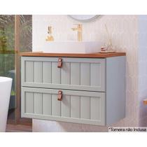 Balcão p/ Banheiro Suspenso Sense c/Cuba 1 Gaveta e 1 Porta Basculante 60cm Pistache - MGM Balcão p/ Banheiro Suspenso Sense c/Cuba 1 Gaveta e 1 Porta Basculante 60cm Pistache - MGM