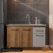 BALCÃO P/ PIA FRANÇA 1,20 Freijó / TITANIO BALCÃO P/ PIA FRANÇA 1,20 Freijó / TITANIO