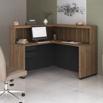 Balcão para Atendimento Recepção em L com 2 Gavetas 147,7x147,7cm