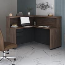 Balcão para Atendimento Recepção em L com 2 Gavetas 147,7x147,7cm