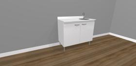 Balcão Para Clínicas e Consultórios Com Pia - Deki Light Balcão Para Clínicas e Consultórios Com Pia - Deki Light