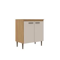 Balcão para Cooktop 0,80m com 2 portas Berlim Ipê Decibal CO6202.0001