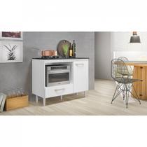 Balcão para Cooktop 1 Porta 1 Gaveta Fit Branco/UV Balcão para Cooktop 1 Porta 1 Gaveta Fit Branco/UV