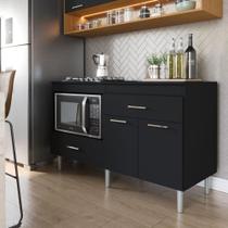 Balcão Para Cooktop 1,40m 5 Bocas 2 Portas Turim Balcão Para Cooktop 1,40m 5 Bocas 2 Portas Turim