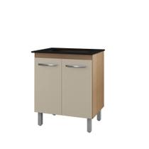 Balcão Para Cooktop 2 Portas Armário De Cozinha Jade 5 Bocas - SSX Multicoisas