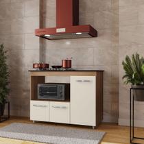 Balcão Para Cooktop 3 Portas Armário De Cozinha Ana - SSX Multicoisas Balcão Para Cooktop 3 Portas Armário De Cozinha Ana - SSX Multicoisas