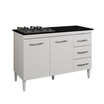 Balcão para Cooktop 4 Bocas 2 Portas 3 Gavetas Virtus Kaiki Móveis