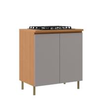 Balcão para Cooktop 4 Bocas 2 Portas em MDF Florença Móveis Sul