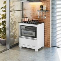 Balcão para Cooktop 4 Bocas Nt 3110 Branco/New/Granito Balcão para Cooktop 4 Bocas Nt 3110 Branco/New/Granito