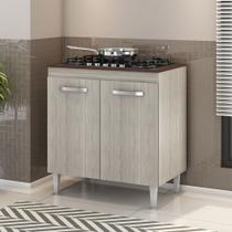 Balcão para cooktop 4 e 5 bocas 2 portas Montana Elmo/Elmo HR Móveis