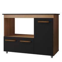 Balcão Para Cooktop 5 Bocas 114cm 9475 Savana Preto Mobbs Savana Preto Balcão Para Cooktop 5 Bocas 114cm 9475 Savana Preto Mobbs Savana Preto