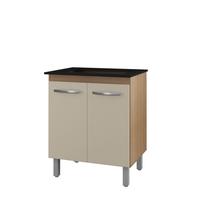 Balcão para Cooktop 5 Bocas com 2 Portas Jade Savana Off White - Moblis