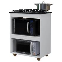 Balcão para Cooktop 5 Bocas Turim Kaiki Móveis Branco