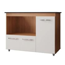 Balcão Para Cooktop Bocas 3 Portas Armário De Cozinha Ana - SSX Multicoisas