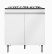 Balcão Para Cooktop De 4 Ou 5 Bocas Andreia Branco