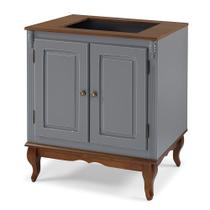 Balcão para Cooktop de Madeira Hannover 97 cm com 2 Portas e 1 Prateleira - M560709