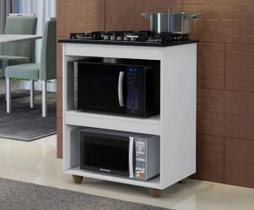 Balcão Para Cooktop e Forno Turim Kaiki Móveis - Branco