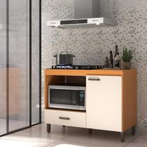 Balcão para Cooktop e Nicho para Forno 1 Porta 1 Gaveta Angelin Off White - Roma Móveis Sul Balcão para Cooktop e Nicho para Forno 1 Porta 1 Gaveta Angelin Off White - Roma Móveis Sul