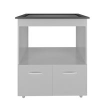 Balcão Para Cooktop Elisa 4 Bocas 2 Portas Branco - Móveis Leartam