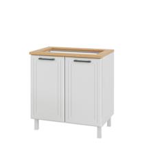 Balcão para Cooktop em Aço 4 Bocas 2 Portas Liz Telasul
