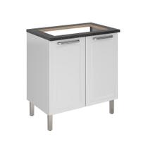 Balcão Para Cooktop Tarsila 5 Bocas 2 Portas Itatiaia Branco