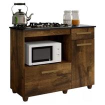 Balcão para Cooktop Violeta 4 Bocas 2 Portas 1 Gaveta Ypê - Kaiki Móveis Balcão para Cooktop Violeta 4 Bocas 2 Portas 1 Gaveta Ypê - Kaiki Móveis