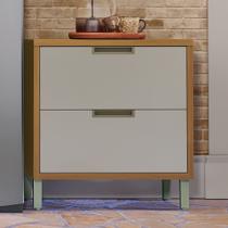 Balcão para Cozinha 1 Porta 1 Gaveta Imperatriz 100% MDF Marrom/Freijó/Off White Balcão para Cozinha 1 Porta 1 Gaveta Imperatriz 100% MDF Marrom/Freijó/Off White