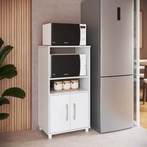Balcão para Cozinha 2 Portas 2 Nichos Branco Balcão para Cozinha 2 Portas 2 Nichos Branco