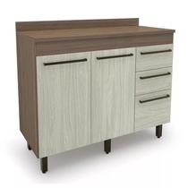 Balcão para Cozinha 2 Portas 3 Gavetas Evolution Plus Batrol Móveis Balcão para Cozinha 2 Portas 3 Gavetas Evolution Plus Batrol Móveis