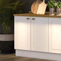 Balcão para Cozinha 2 Portas 80cm com Tampo Emily Espresso Móveis Balcão para Cozinha 2 Portas 80cm com Tampo Emily Espresso Móveis