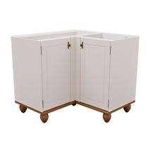 Balcão para Cozinha 2 Portas em MDF Joy Branco/Off White Balcão para Cozinha 2 Portas em MDF Joy Branco/Off White