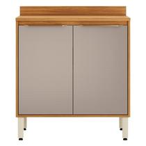 Balcão para Cozinha 2 Potas 80cm Plena Amarelo/Cinamon/Nude Prime