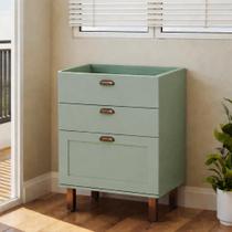 Balcão para Cozinha 3 Gavetas sem Tampo Iluminata Balcão para Cozinha 3 Gavetas sem Tampo Iluminata