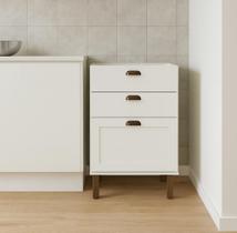 Balcão para Cozinha 3 Gavetas sem Tampo Iluminata