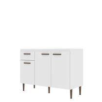 Balcão para Cozinha 3 Portas e 1 Gaveta 120 Cm