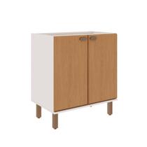 Balcão para Cozinha 80cm c/ 2 Portas Prateleiras 100% MDF